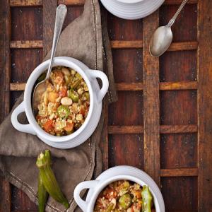 Slow Cooker Vegan White Bean Quinoa Gumbo Recipe - (4.5/5)_image