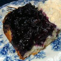 Blueberry Upside Down Cake -- Pouding Aux Bleuets image