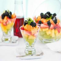 Fruit Salad with Blackberry and Ginger-Lime Syrup_image