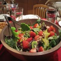 Strawberry and Spinach Salad with Sweet French Dressing image
