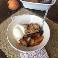 Gluten-Free Blueberry Muffin Peach Cobbler image