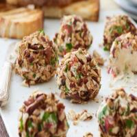 Toasted Pecan and Herbed Cheese Ball Bites image
