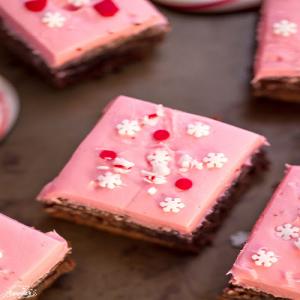 Peppermint Frosted Brownies_image
