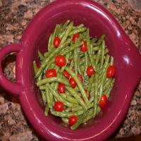 Green Beans and Tomatoes in a Pesto Vinaigrette image