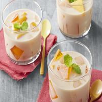 Creamy 'Dos Leches' Mango Flan Dessert image