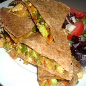 Leftover Chicken & Vegetable Quesadillas_image