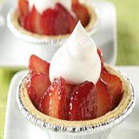 Mini Glazed Fresh Strawberry Tarts image
