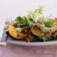 Roasted Squash, Chestnut, and Chicory Salad with Cranberry Vinaigrette image