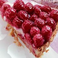 Raspberry, lemon & frangipane tart image