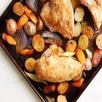 Lemon and Herb Roast Chicken and Vegetables image