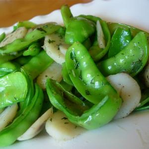 Snow Peas with Water Chestnuts_image
