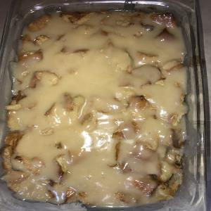 Porches Bread Pudding With Almond Sauce image