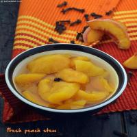 Fresh Peach Stew, Microwave Peach Stew_image