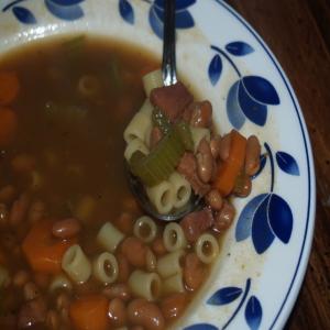 Pork and Bean Minestrone Soup image