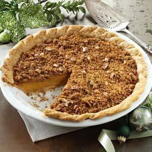 Ginger Pumpkin Pie With Streusel_image