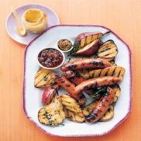 Grilled Chicken Sausage with Pears image