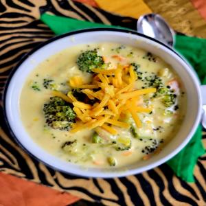 Roasted Broccoli-Cheese Soup image