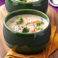 Wild Rice with Broccoli Soup_image