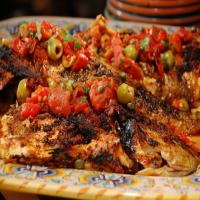 Whole Snapper with Grilled Vera Cruz Salsa image