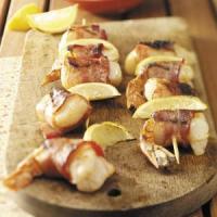 Bacon-Wrapped Seafood Skewers image