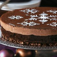 Milk Chocolate Mousse Cake with Hazelnut Crunch Crust image