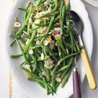 Green beans with shallots, garlic & toasted almonds image