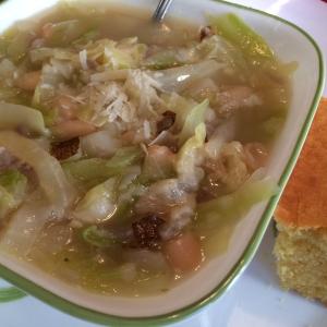 Cabbage and White Bean Soup image