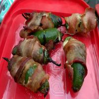 Spicier, Cheesier Stuffed Jalapenos Wrapped in Bacon image