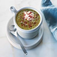 Broccoli Rabe and Cheddar-Beer Soup_image
