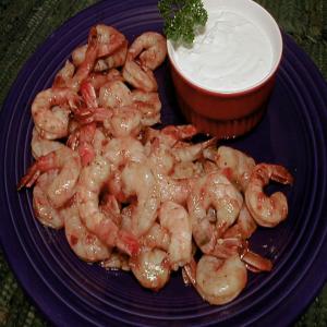 Chipotle-Barbecued Shrimp with Goat Cheese Cream_image