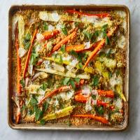 Roasted Carrots With Shallots, Mozzarella and Spicy Bread Crumbs image