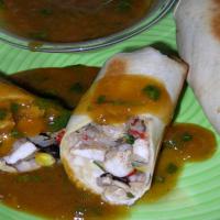 Caribbean Chimichangas With Jamaican Pepper Sauce image