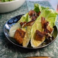 Caesar Salad with Spicy Pancetta and Cornbread Croutons_image