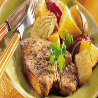 Roasted Pork Chops and Vegetables image