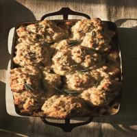 Root Vegetable and Mushroom Pie with Rosemary Biscuit Topping_image