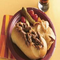 Slow-Cooker Tangy Barbecued Beef Sandwiches image