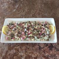 Blue Cheese with Capers and Red Onion_image