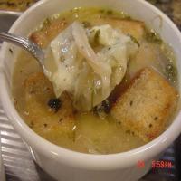 BONNIE'S COUNTRY ONION SOUP WITH RYE CROUTONS image