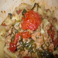 Savory Sausage and Spinach Penne image