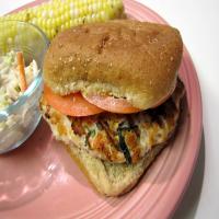 Goat Cheese and Spinach Turkey Burgers image