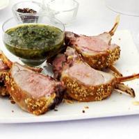 Lamb cutlets with herb relish image