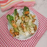 Grilled Romaine with Shrimp and Green Goddess Dressing image