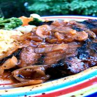 South African Steak With Sweet Marinade Sauce_image
