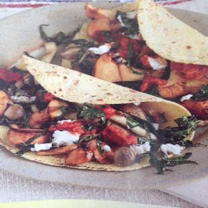 Grilled Wild Mushroom and Kale Tacos with Chipotle Salsa Recipe - (4.3/5)_image