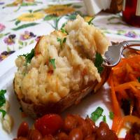 Brie Twice Baked Potatoes image