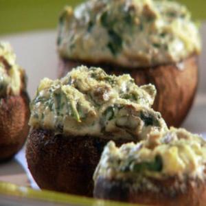 Four-Cheese Stuffed-Silly Mushrooms image