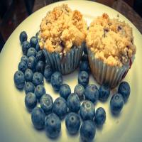 Blueberry Muffins With Streusel Topping Recipe image