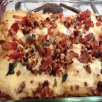 Squash Stuffed Cannelloni With Roasted Shallot Sauce_image