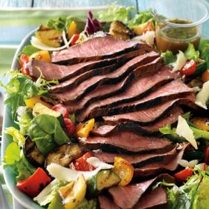 Steak and Grilled Ratatouille Salad image