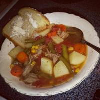 Quick Beef Vegetable Soup from Leftover Pot Roast image